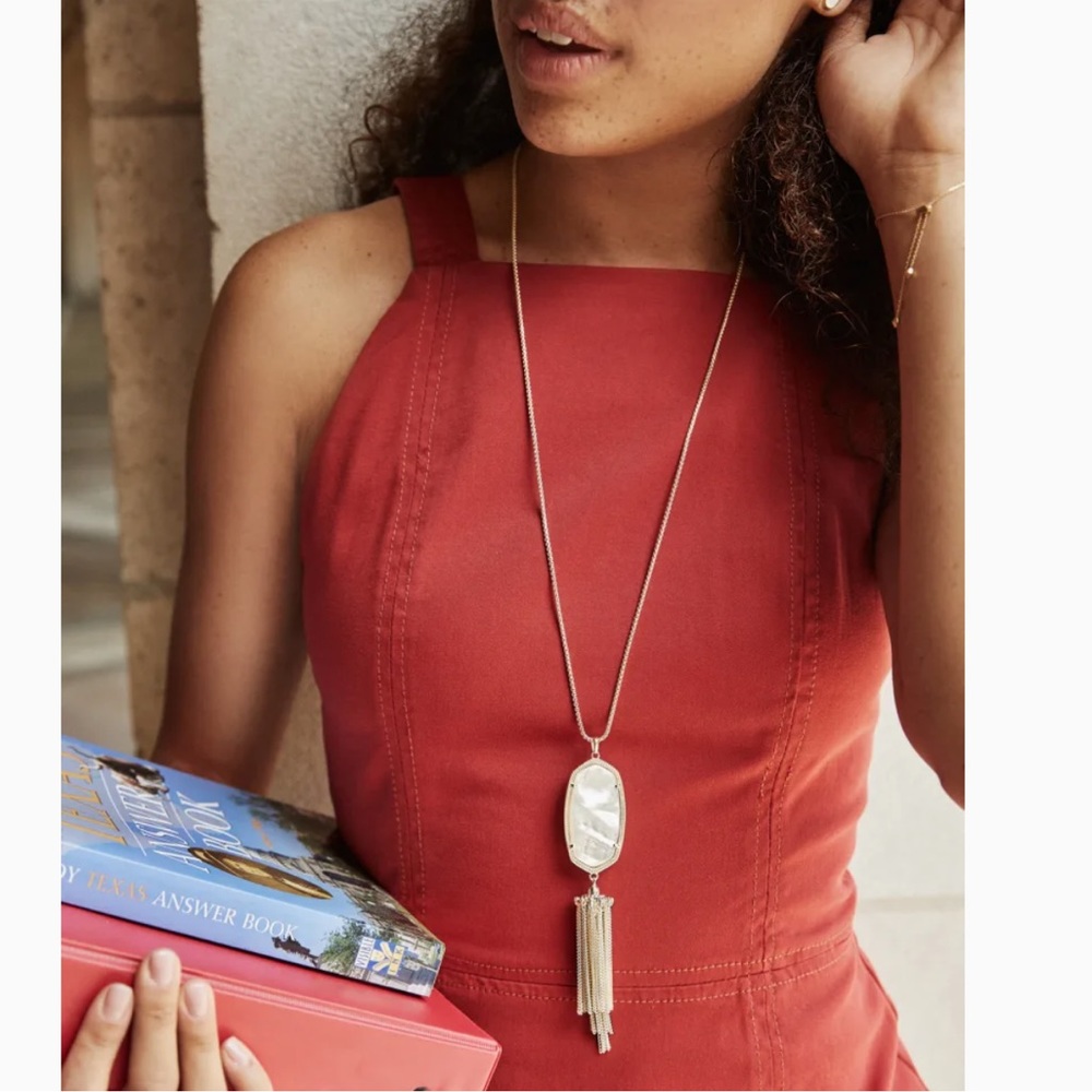Kendra Scott Long Pendant Necklace - Turquoise